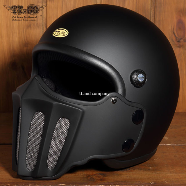 マスク付ジェットヘルメット