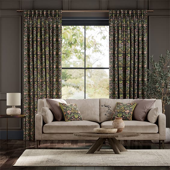 ウィリアムモリス ヒヤシンス プラム カーテン