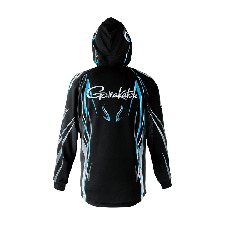 がまかつ 2WAYプリントジップシャツ・フーディ GM-3736 / 高知のグレ