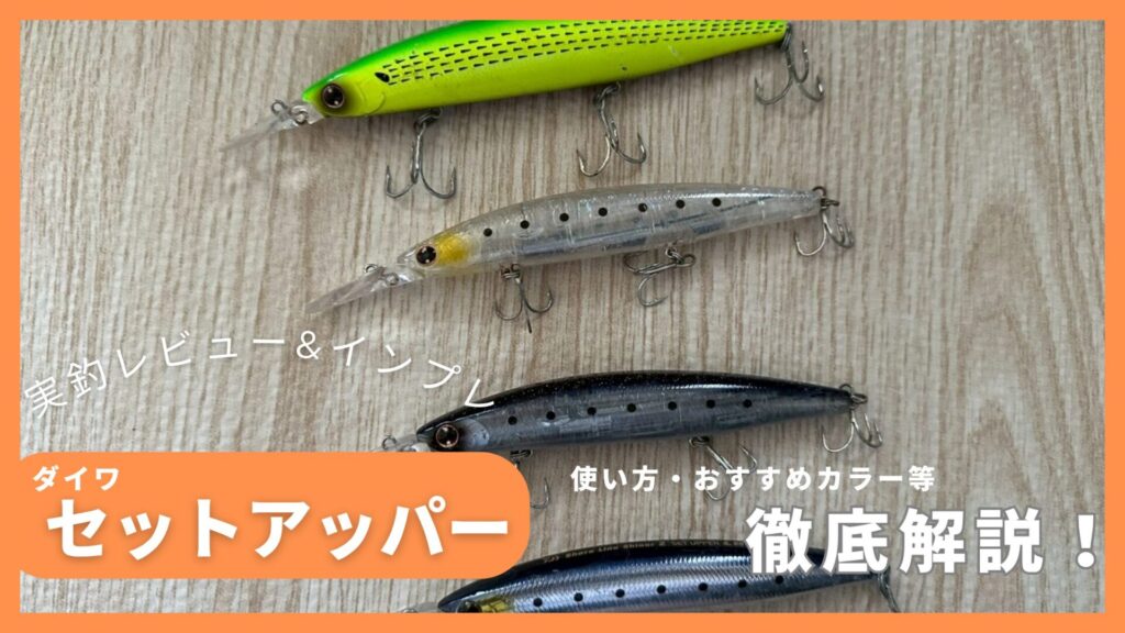 ダイワ セットアッパー インプレ｜フック交換とサイズ・使い方