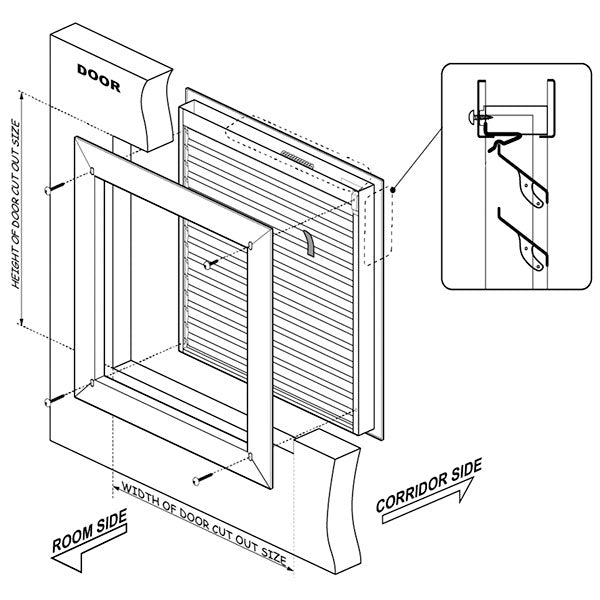 Cal-Royal FLLV Fire-Rated Adjustable Fusible Link Louver