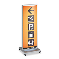 電飾スタンド看板】LED電飾スタンド看板 ADO-700T-LED シルバー | 看板