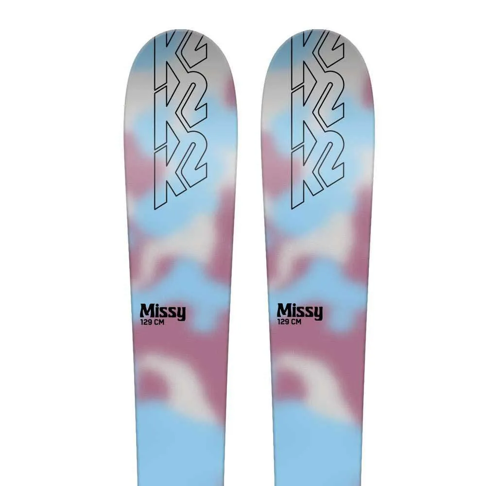 K2 Missy+FDT 7.0 L Plate junior alpine skis pack Pink | Snowinn