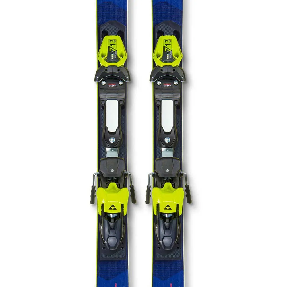 Fischer The Curv M-Plate+RC4 Z13 FF alpine skis pack Blue| Snowinn