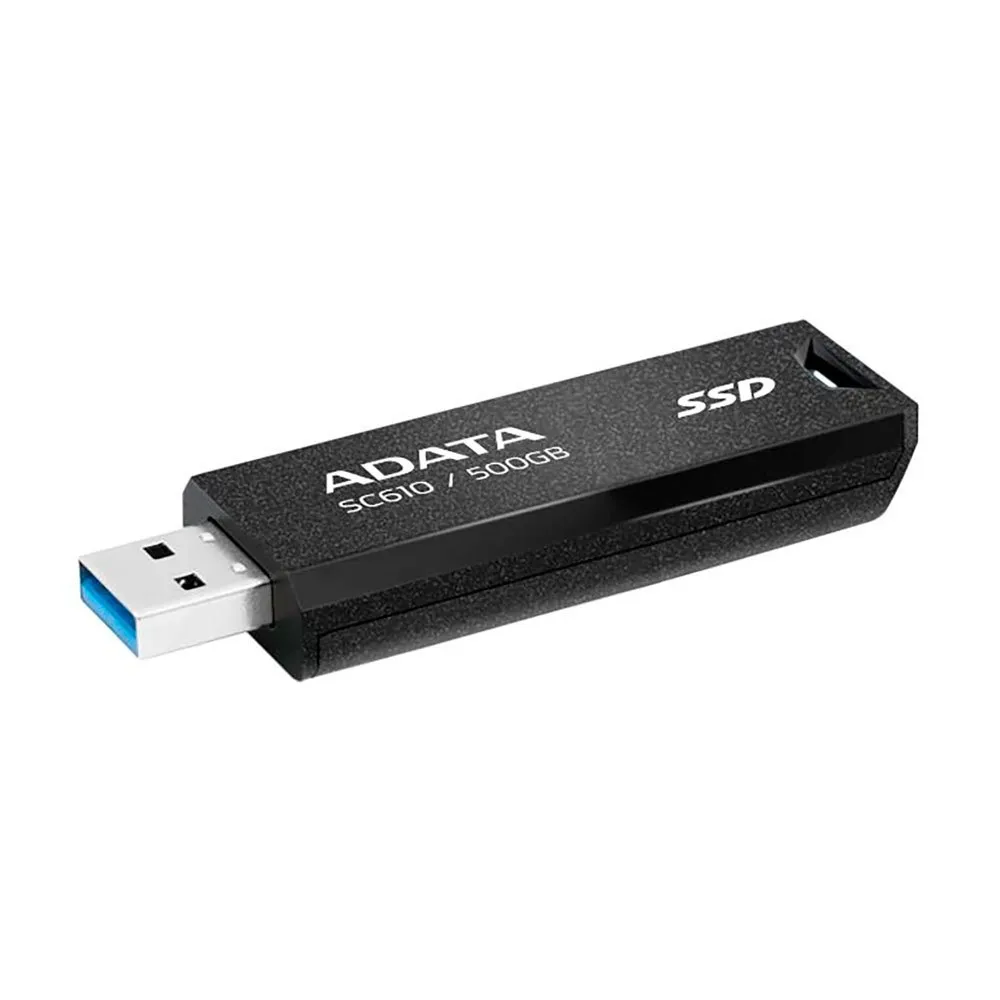 Adata SC610 USB 3.2 Gen2 500GB 外付けSSD 銀 | Techinn