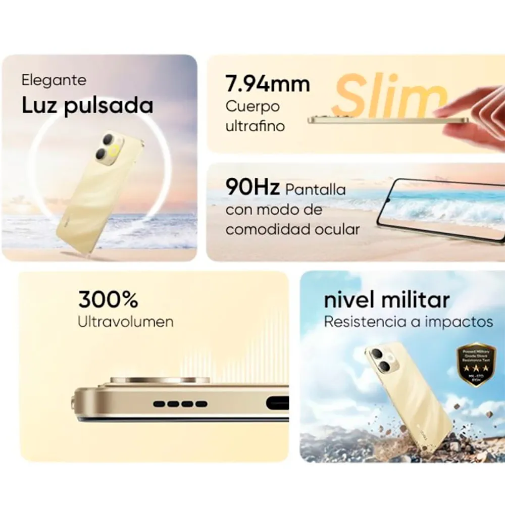 Realme Note 70T 4GB/128GB 6.7´´ 黒 | Techinn