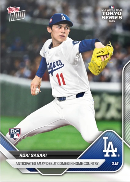 佐々木朗希のサインカードを初収録！ 「2025 TOPPS TRIBUTE BASEBALL