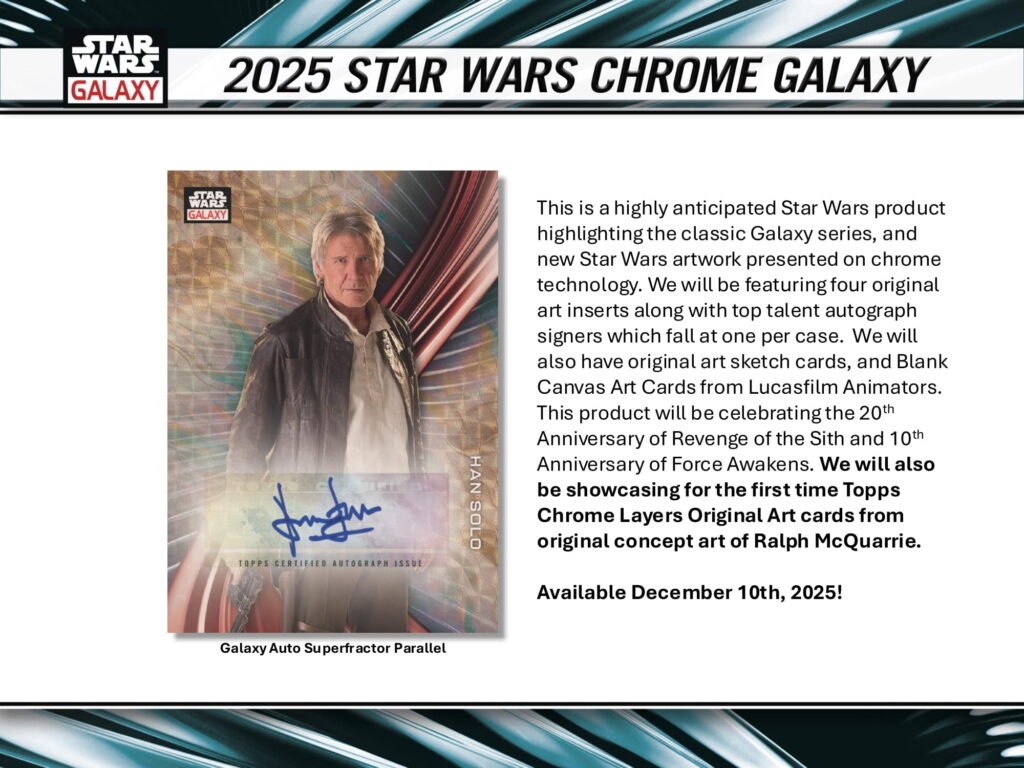 製品情報】2025 TOPPS STAR WARS CHROME GALAXY HOBBY