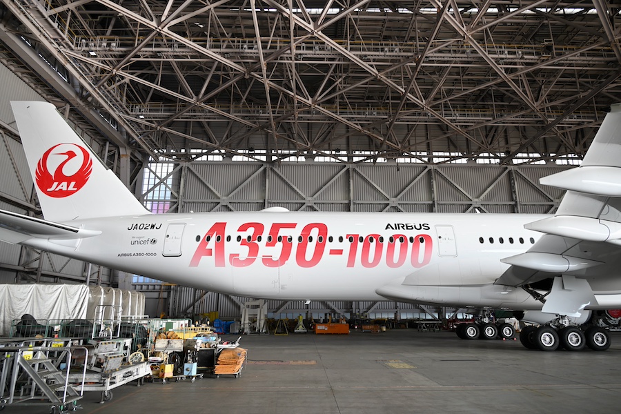 JALのA350-1000、2号機「JA02WJ」にも赤いロゴ 3号機は未定 - TRAICY