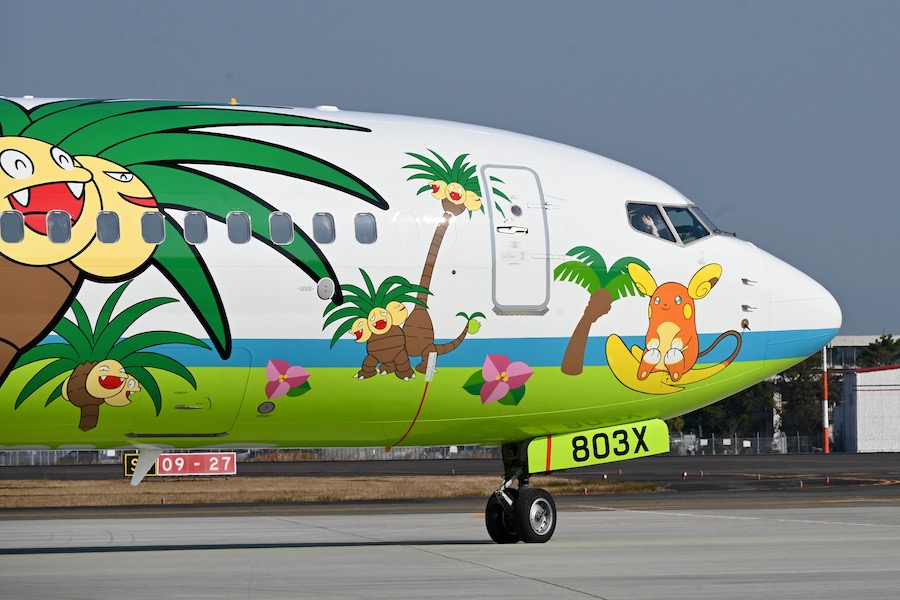フォトレポート】ソラシドエア、ポケモン描いた特別機「ナッシー