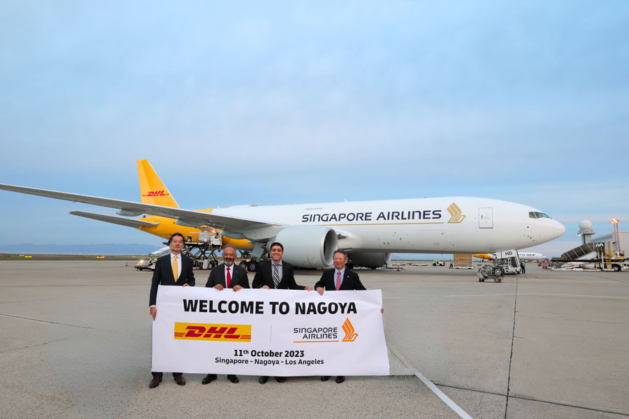 DHLエクスプレス、シンガポール航空運航の777Fでアジアと北米結ぶ新