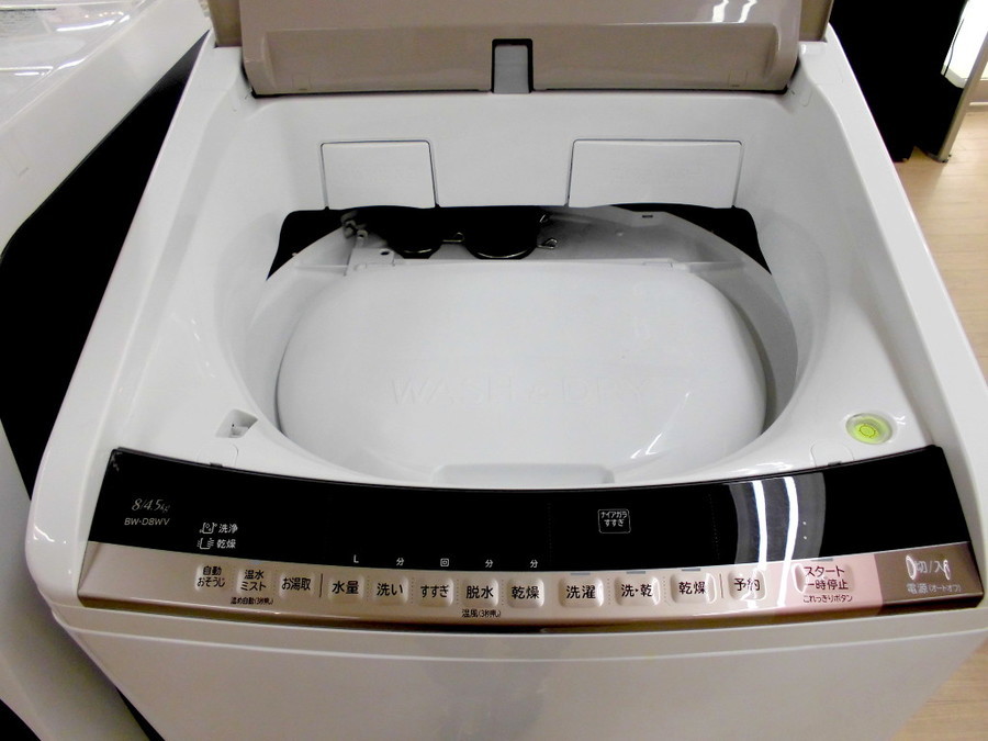 HITACHI(日立)の8.0kg縦型洗濯乾燥機「BW-D8WV」をご紹介！！｜2019年