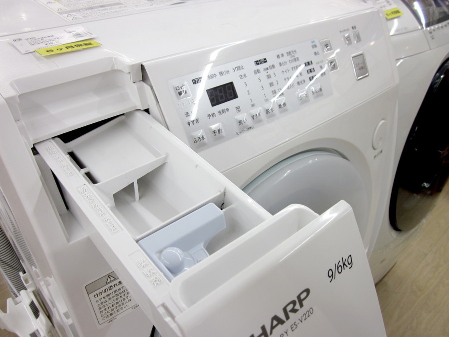 SHARP(シャープ)の9.0kgドラム式洗濯乾燥機「ES-V220-AL」をご紹介