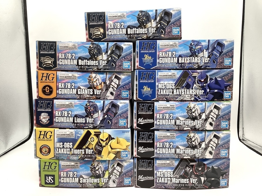 ガンプラ】ガンダム40周年 プロ野球12球団コラボ ガンプラ多数入荷しま