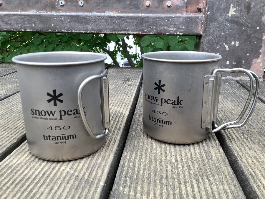 旧ロゴsnow peak （スノーピーク）チタンシングルマグ450が買取入荷