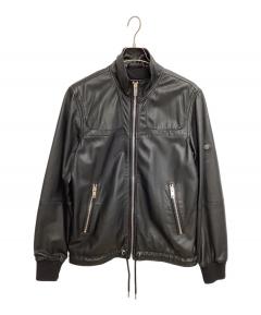 中古・古着通販】DIESEL (ディーゼル) ラムレザーシングルライダース