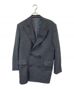 中古・古着通販】ato (アトウ) DOUBLE BREASTED BELTED COAT ネイビー