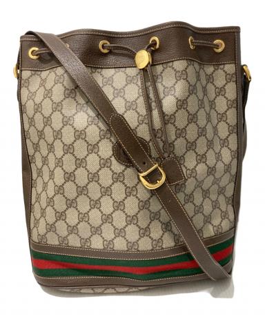 中古・古着通販】GUCCI (グッチ) オールド巾着ワンショルダーバッグ