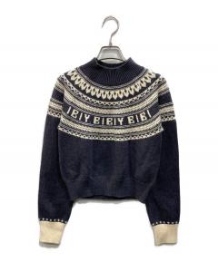 中古・古着通販】Bibiy. (ビビィ) AMELIE PEPURAMU KNIT ホワイト