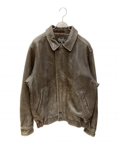 中古・古着通販】Eddie Bauer (エディーバウアー) 古着レザーブルゾン