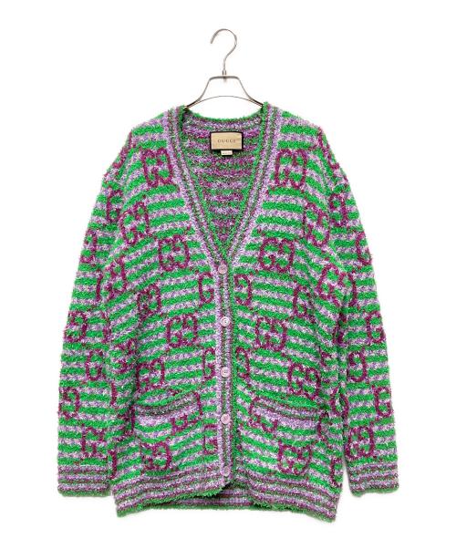 中古・古着通販】GUCCI (グッチ) GG Jacquard Knit Cardigan/GG