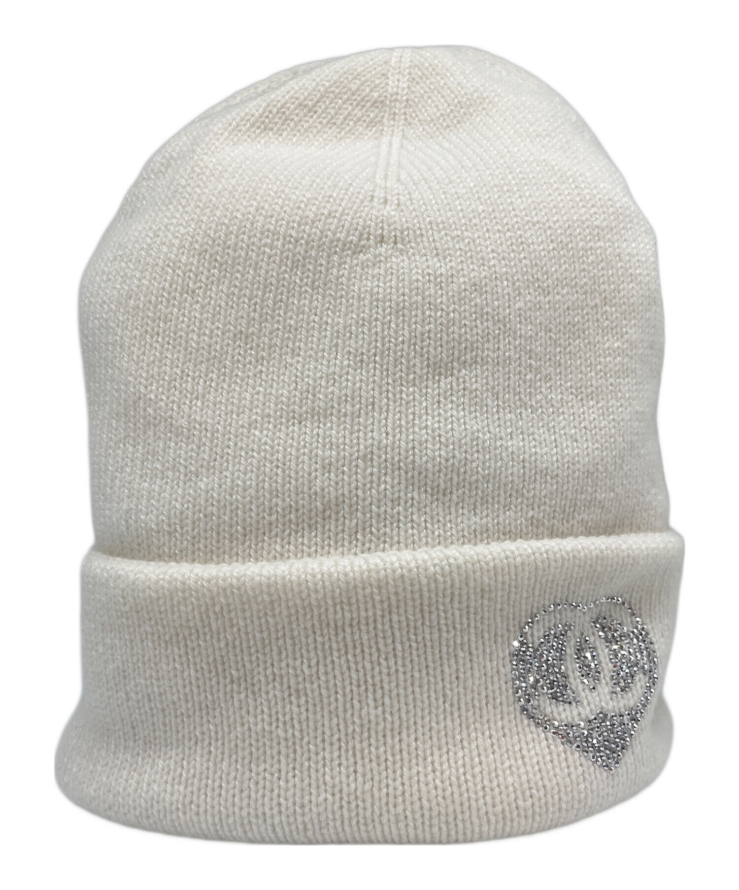 中古・古着通販】CHANEL (シャネル) カシミヤ ニット帽子 ホワイト
