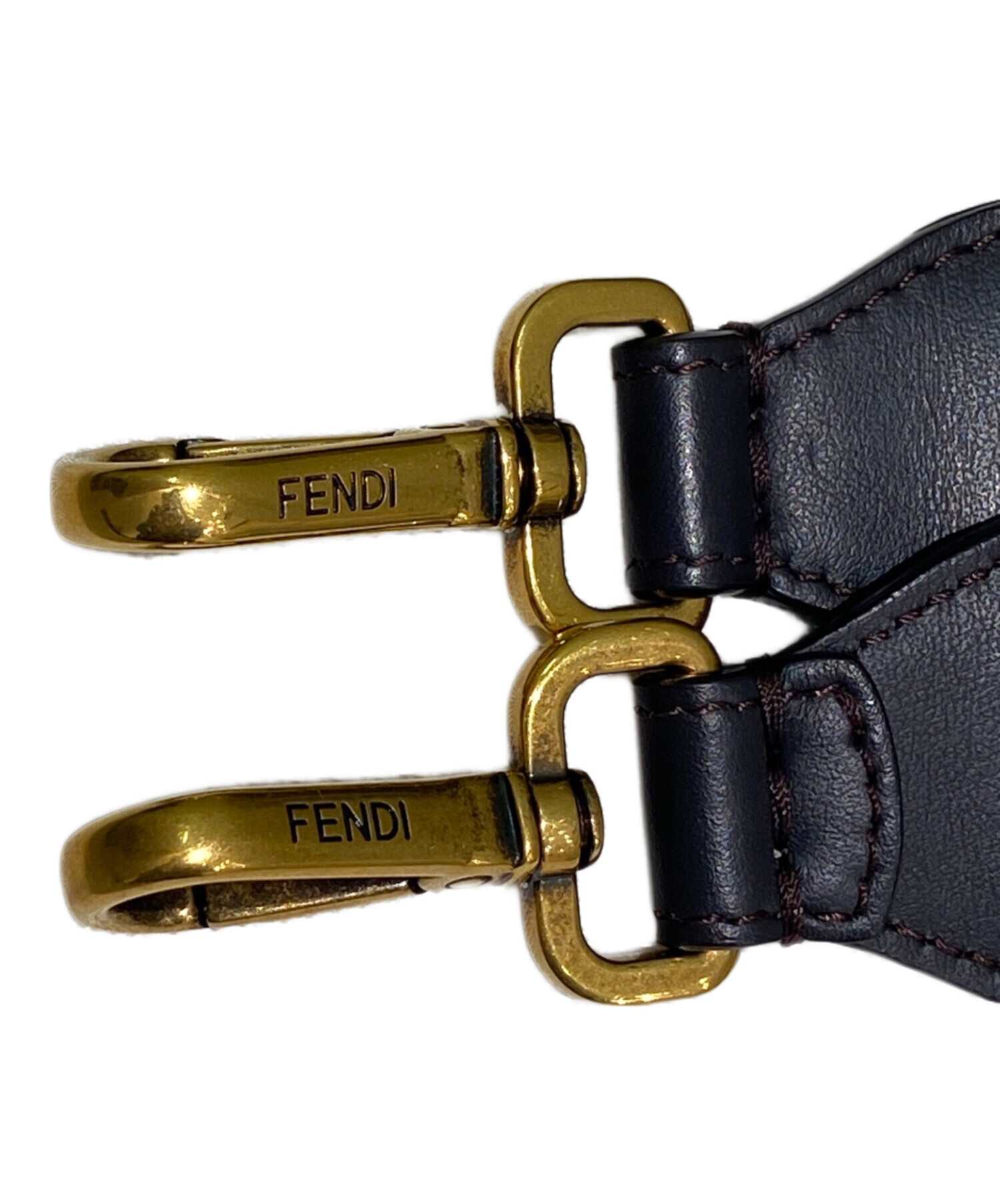 中古・古着通販】FENDI (フェンディ) ショルダーストラップ ブラウン