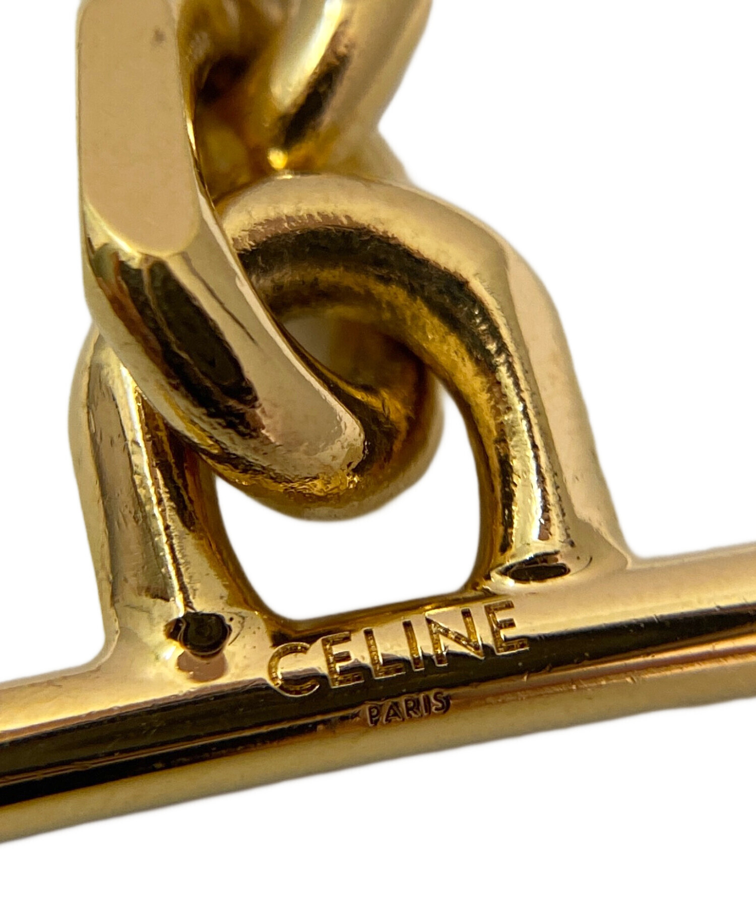 中古・古着通販】CELINE (セリーヌ) 16チェーンブレスレット ゴールド