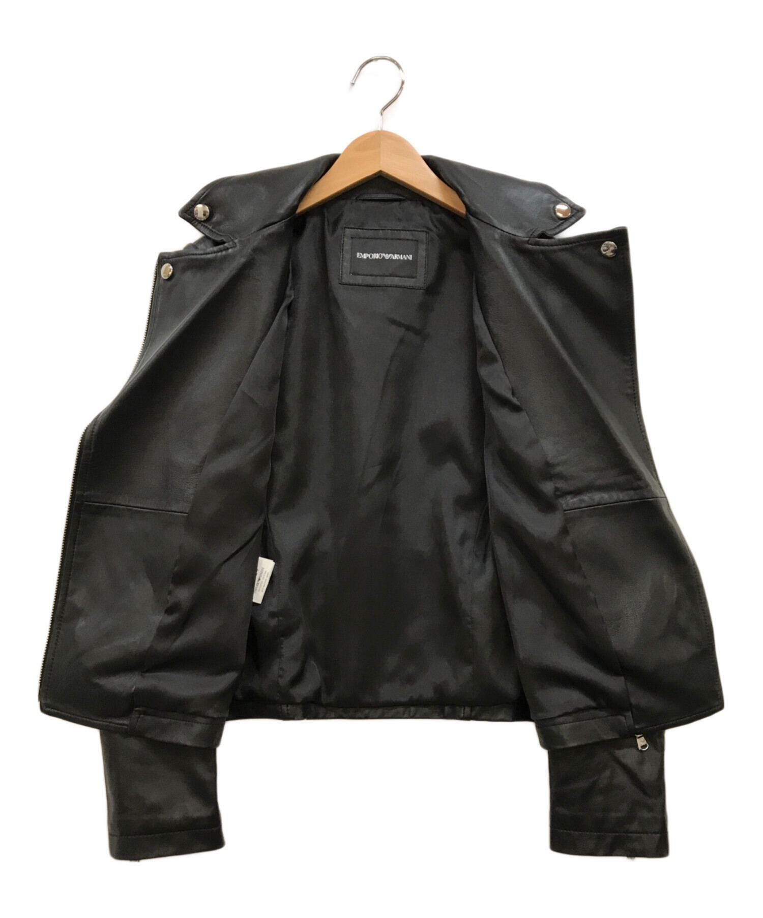 中古・古着通販】EMPORIO ARMANI (エンポリオアルマーニ) レザーダブル