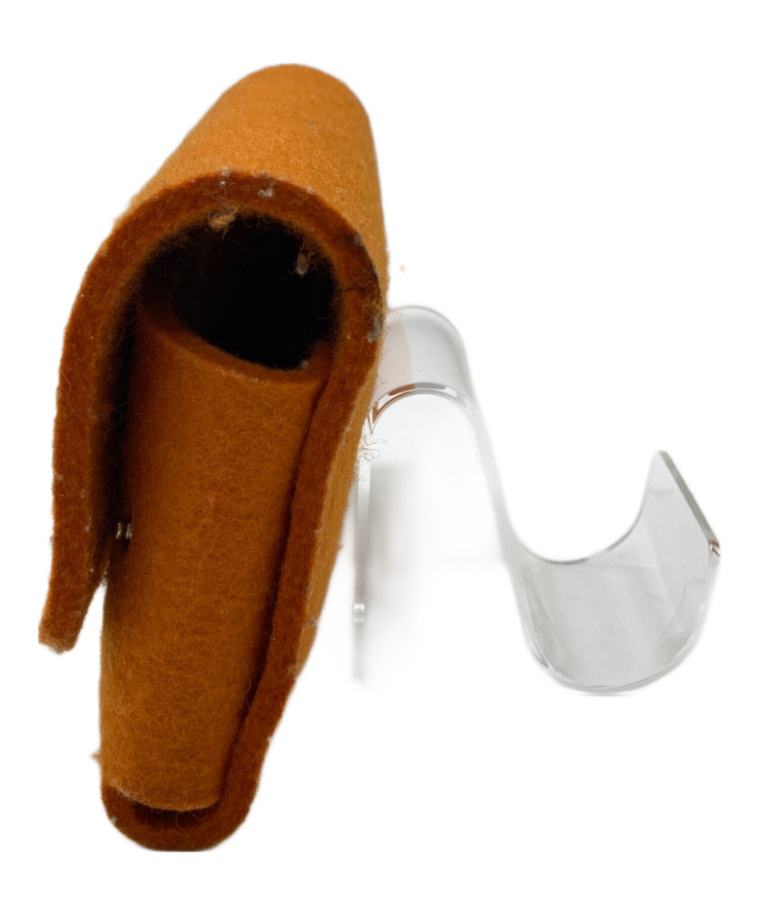 中古・古着通販】HERMES (エルメス) フェルトポーチ オレンジ