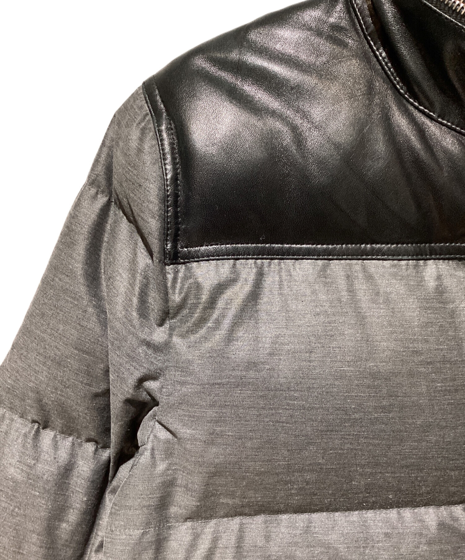 中古・古着通販】DIOR HOMME (ディオール オム) レザートリムダウン