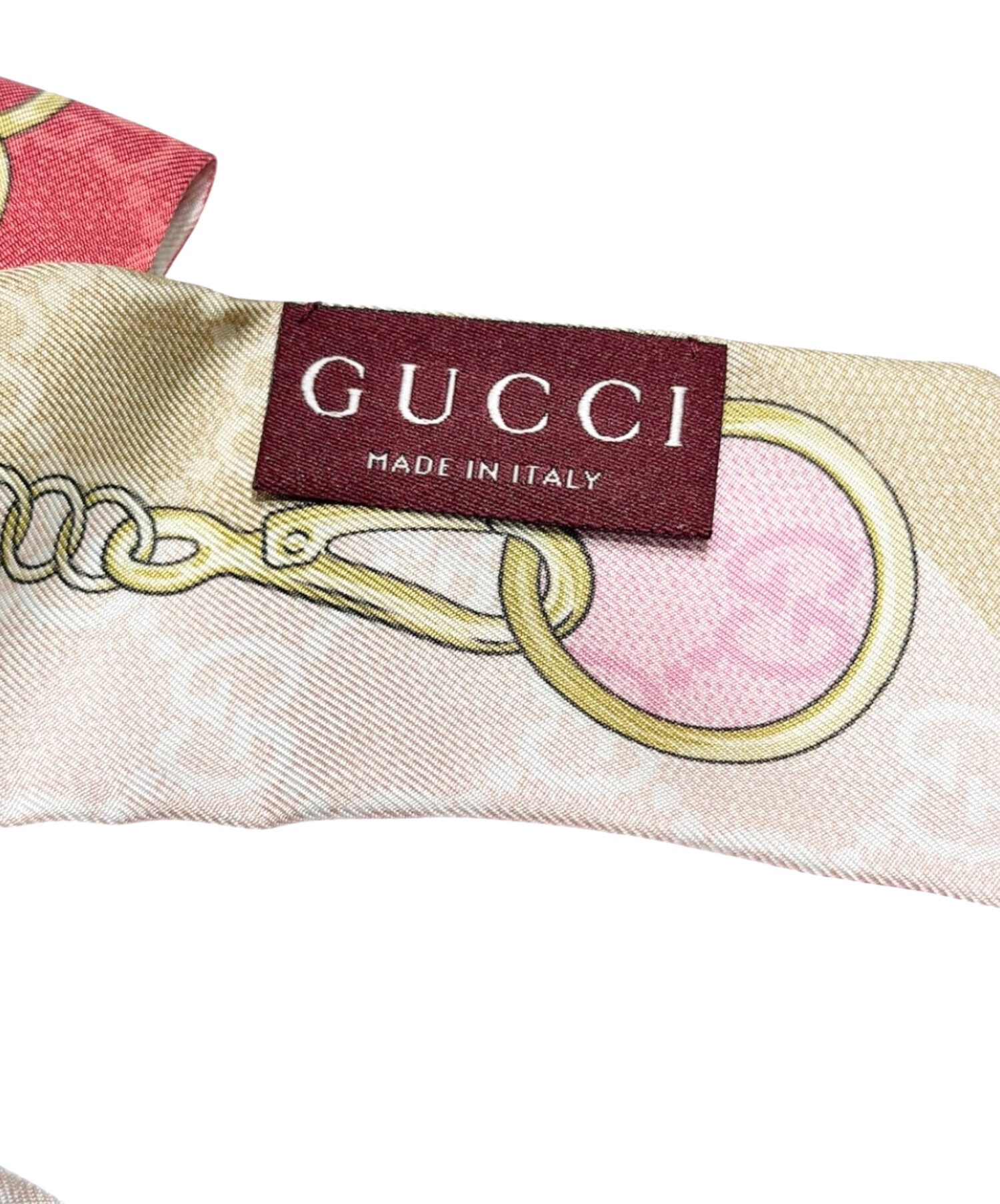 中古・古着通販】GUCCI (グッチ) シュシュ レッド×ピンク｜ブランド