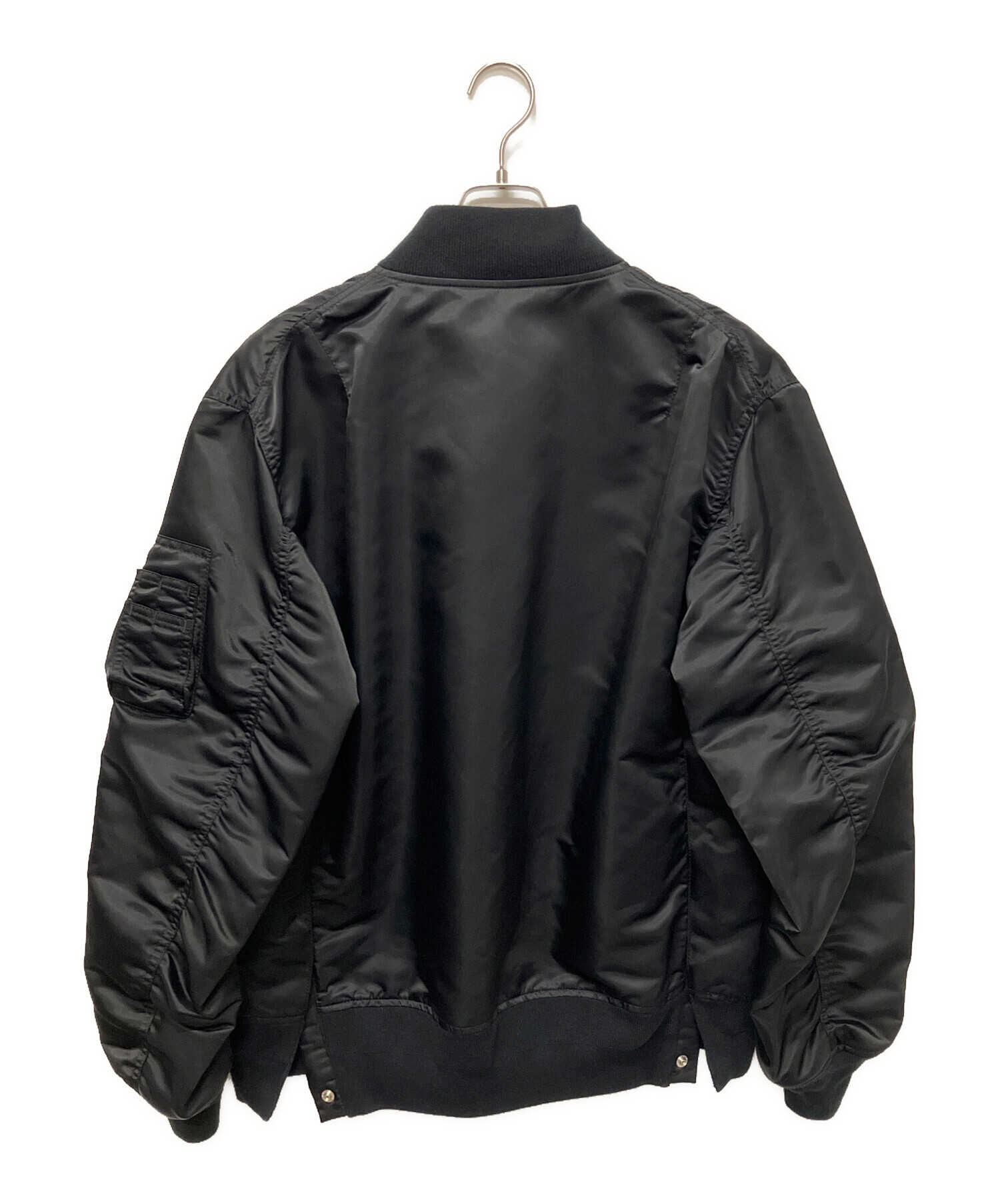 中古・古着通販】sacai (サカイ) MA-1ジャケット ブラック サイズ:4