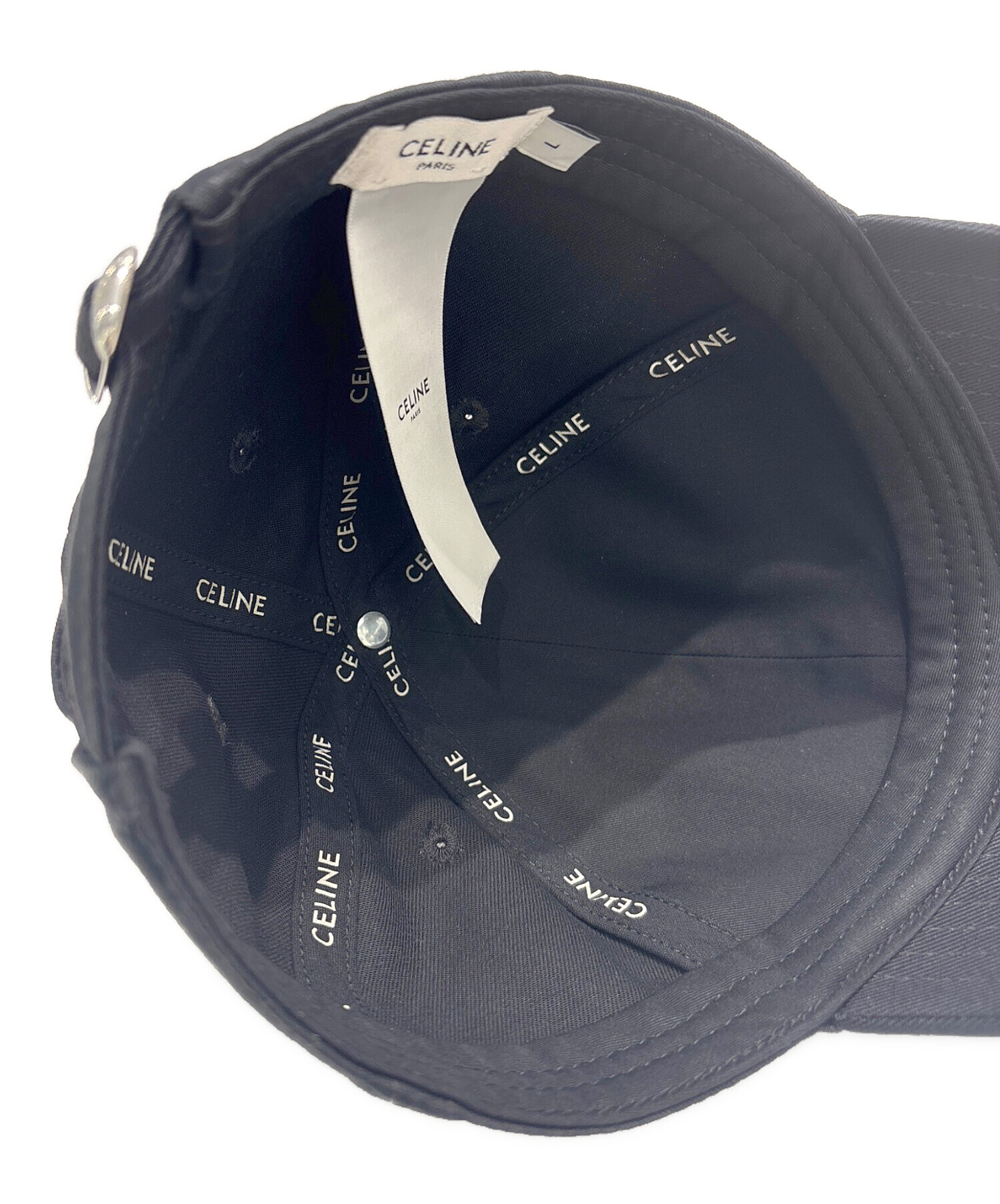 中古・古着通販】CELINE (セリーヌ) トリオンフキャップ ブラック