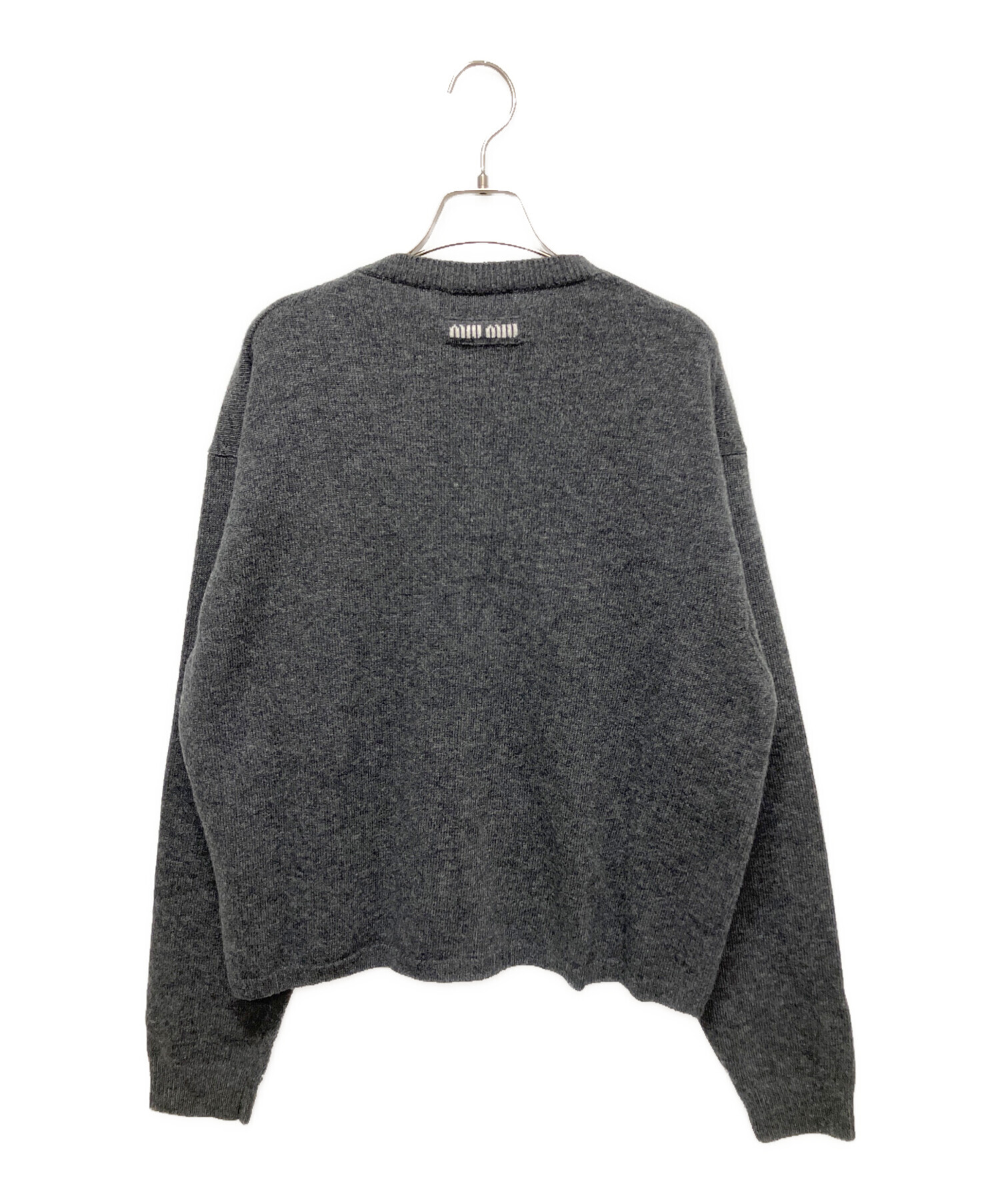 中古・古着通販】MIU MIU (ミュウミュウ) ウールニットカーディガン