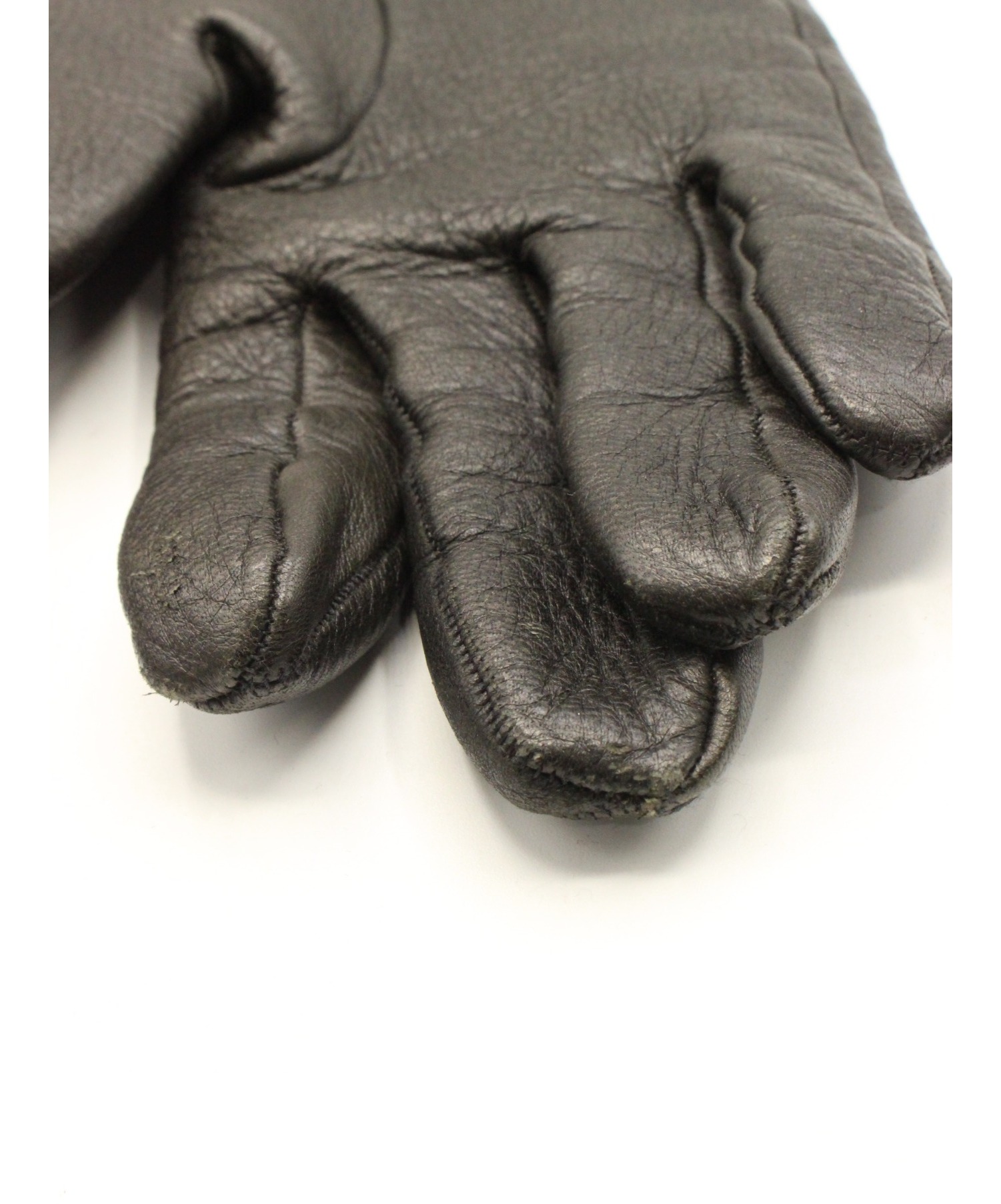 中古・古着通販】BALENCIAGA (バレンシアガ) レザーグローブ ダーク