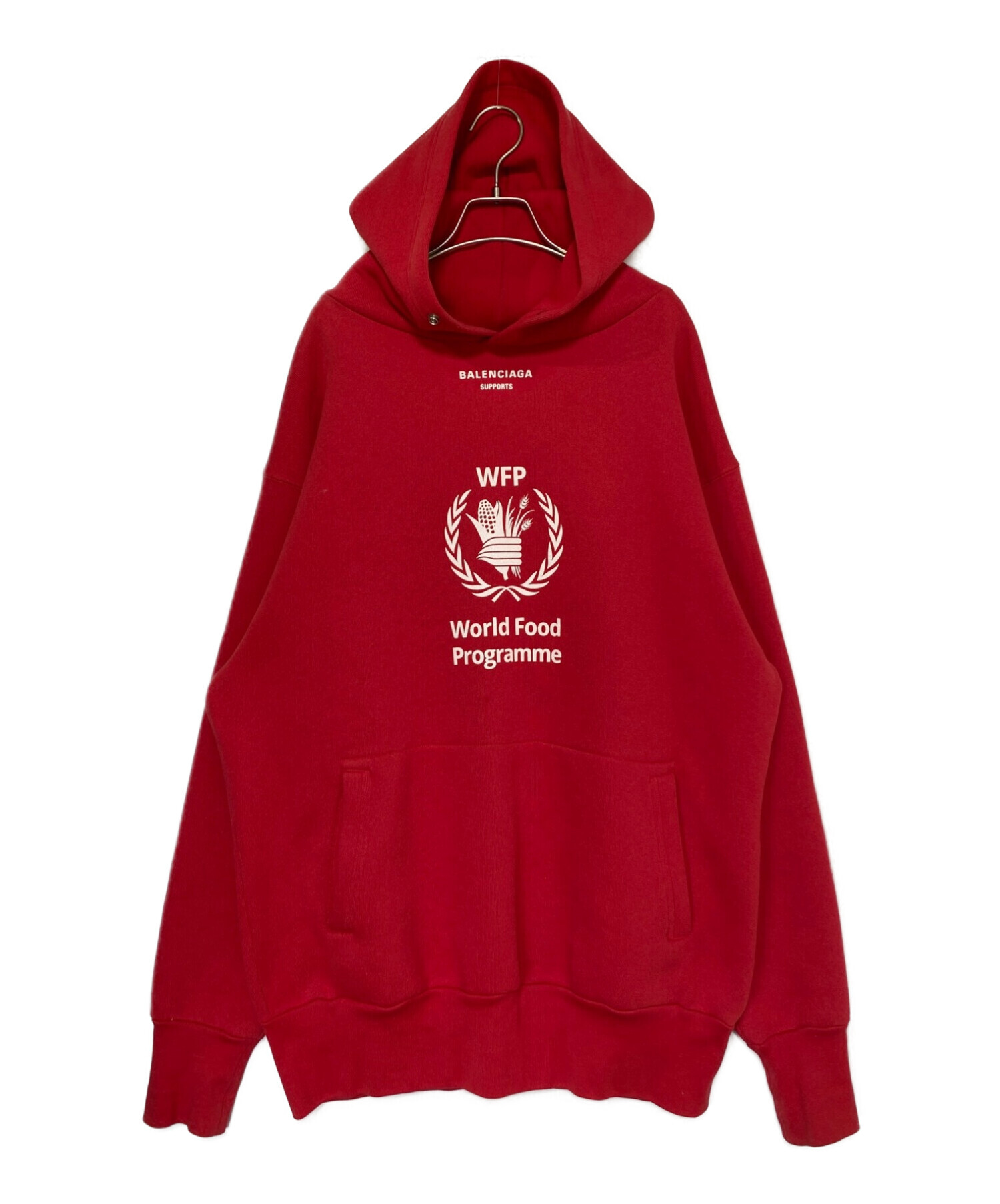 中古・古着通販】BALENCIAGA (バレンシアガ) パーカー レッド サイズ:S