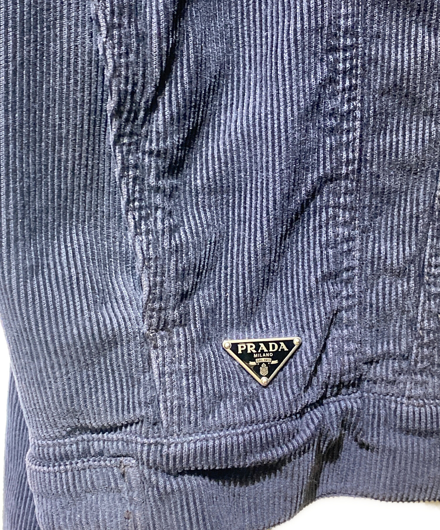 中古・古着通販】PRADA (プラダ) コーデュロイ ブルゾンジャケット