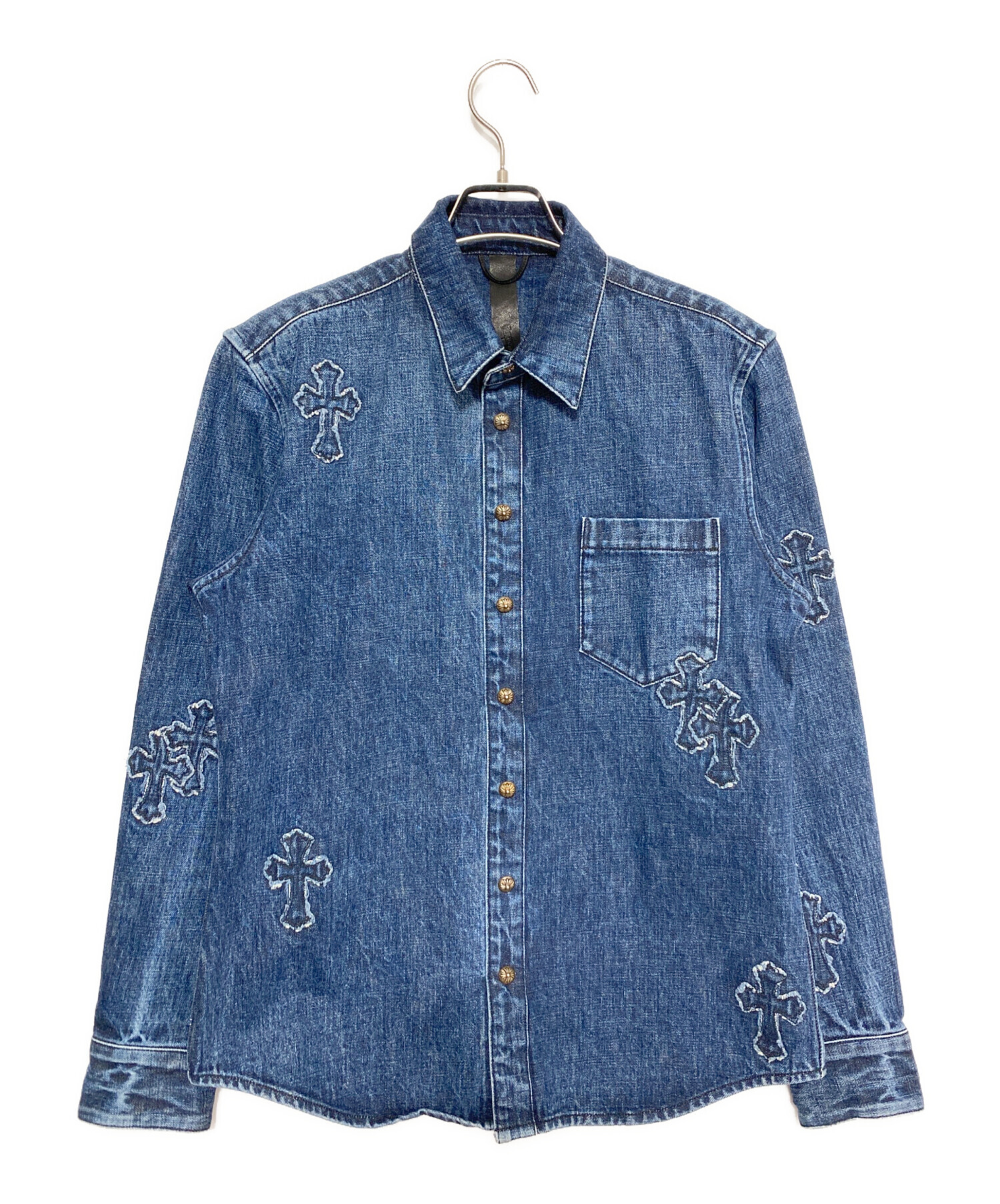 中古・古着通販】CHROME HEARTS (クロムハーツ) クロスパッチデニム