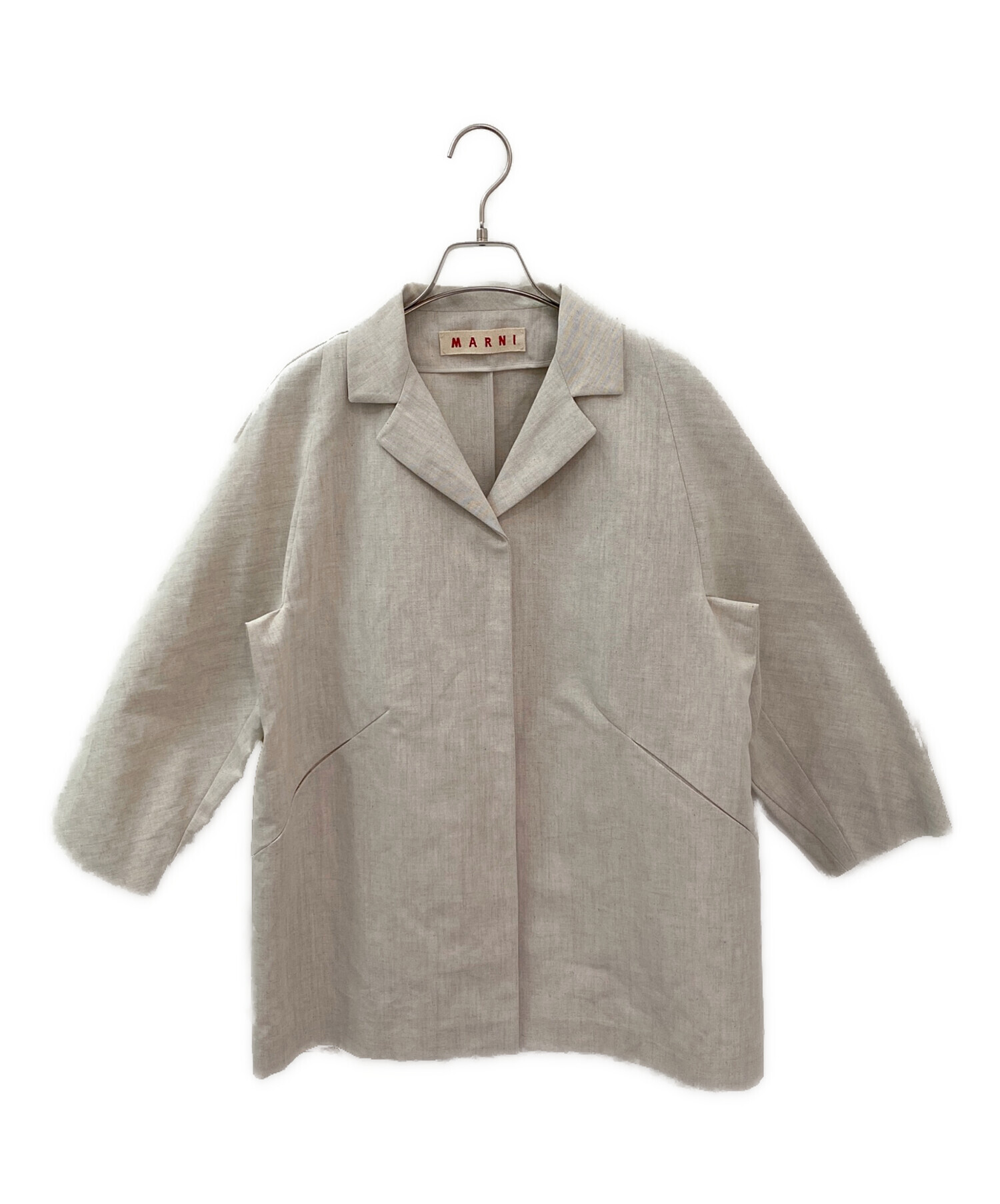 中古・古着通販】MARNI (マルニ) リネン混ジャケット アイボリー