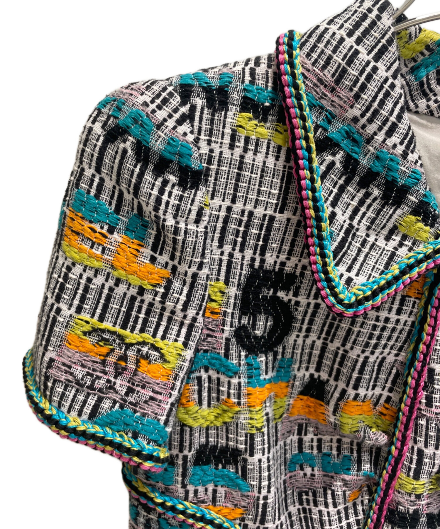 中古・古着通販】CHANEL (シャネル) マルチカラーツイードワンピース