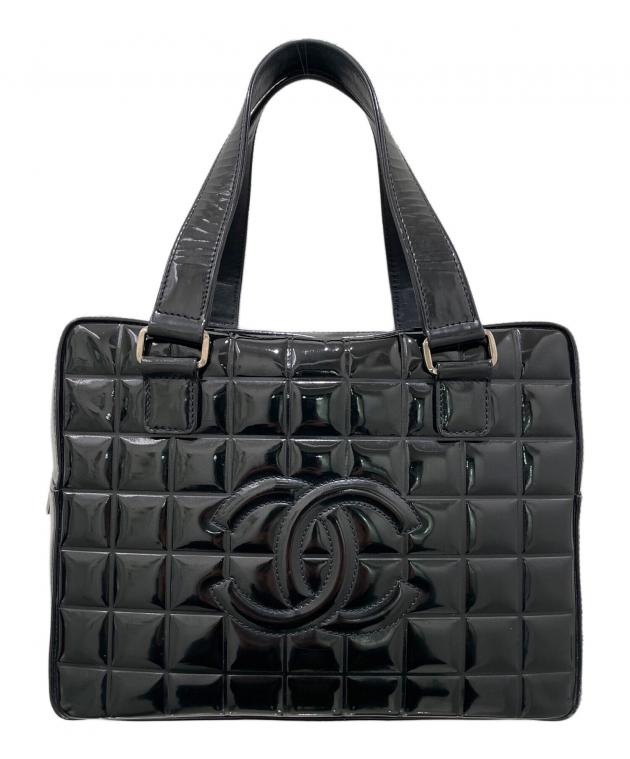 中古・古着通販】CHANEL (シャネル) チョコバー ハンドバッグ ブラック