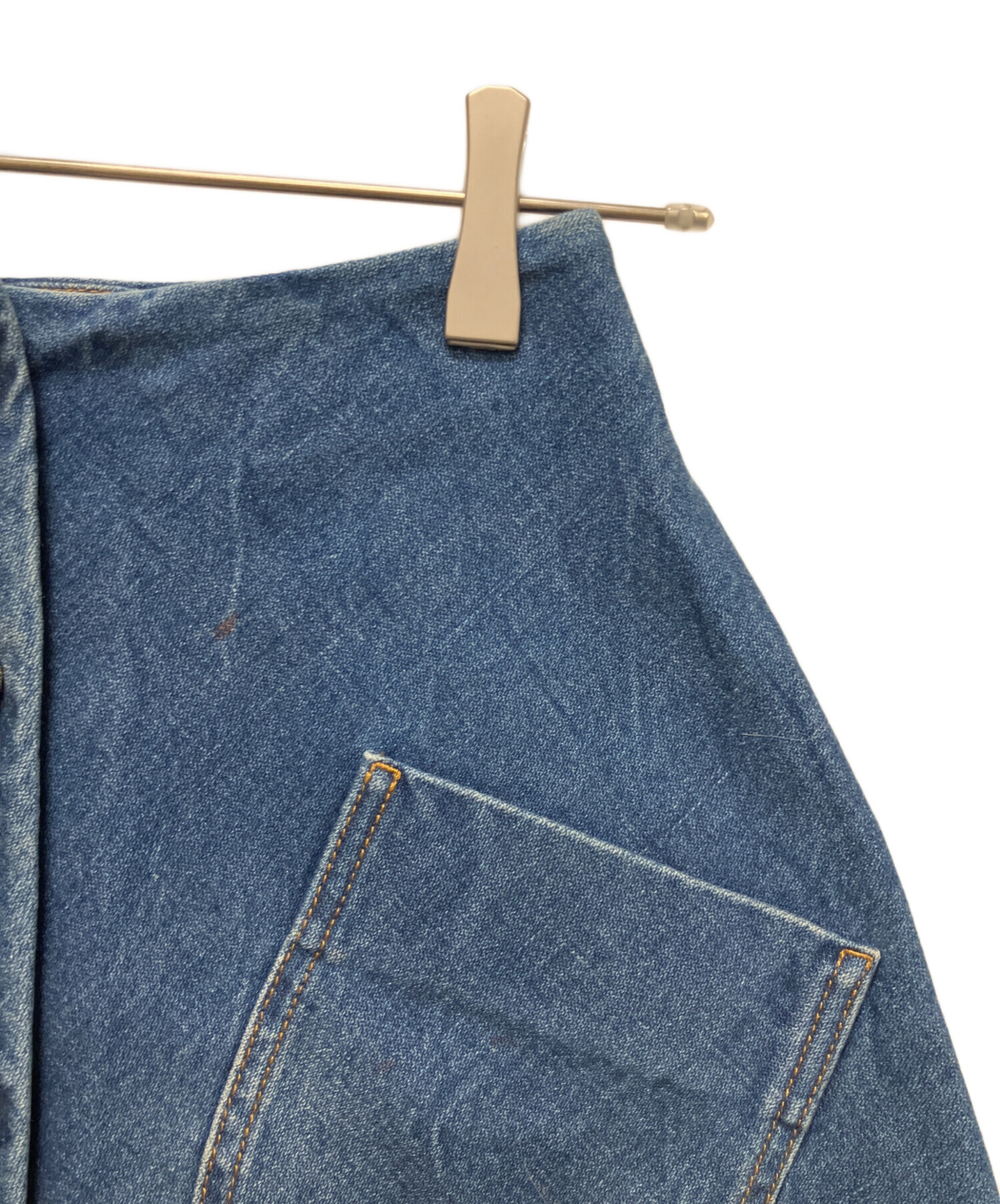 中古・古着通販】GUCCI (グッチ) GGボタン フレアデニムスカート