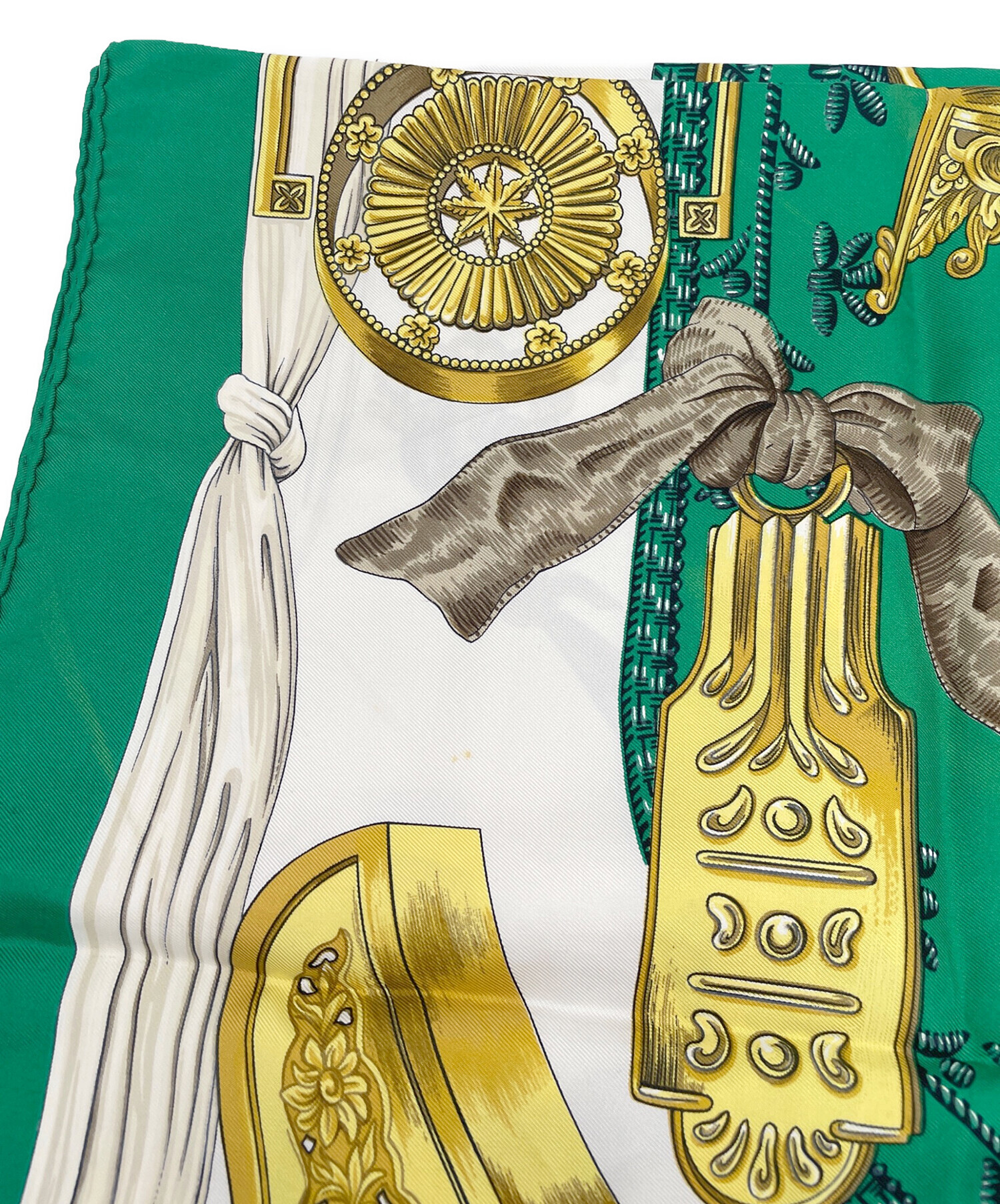 中古・古着通販】HERMES (エルメス) スカーフ グリーン｜ブランド