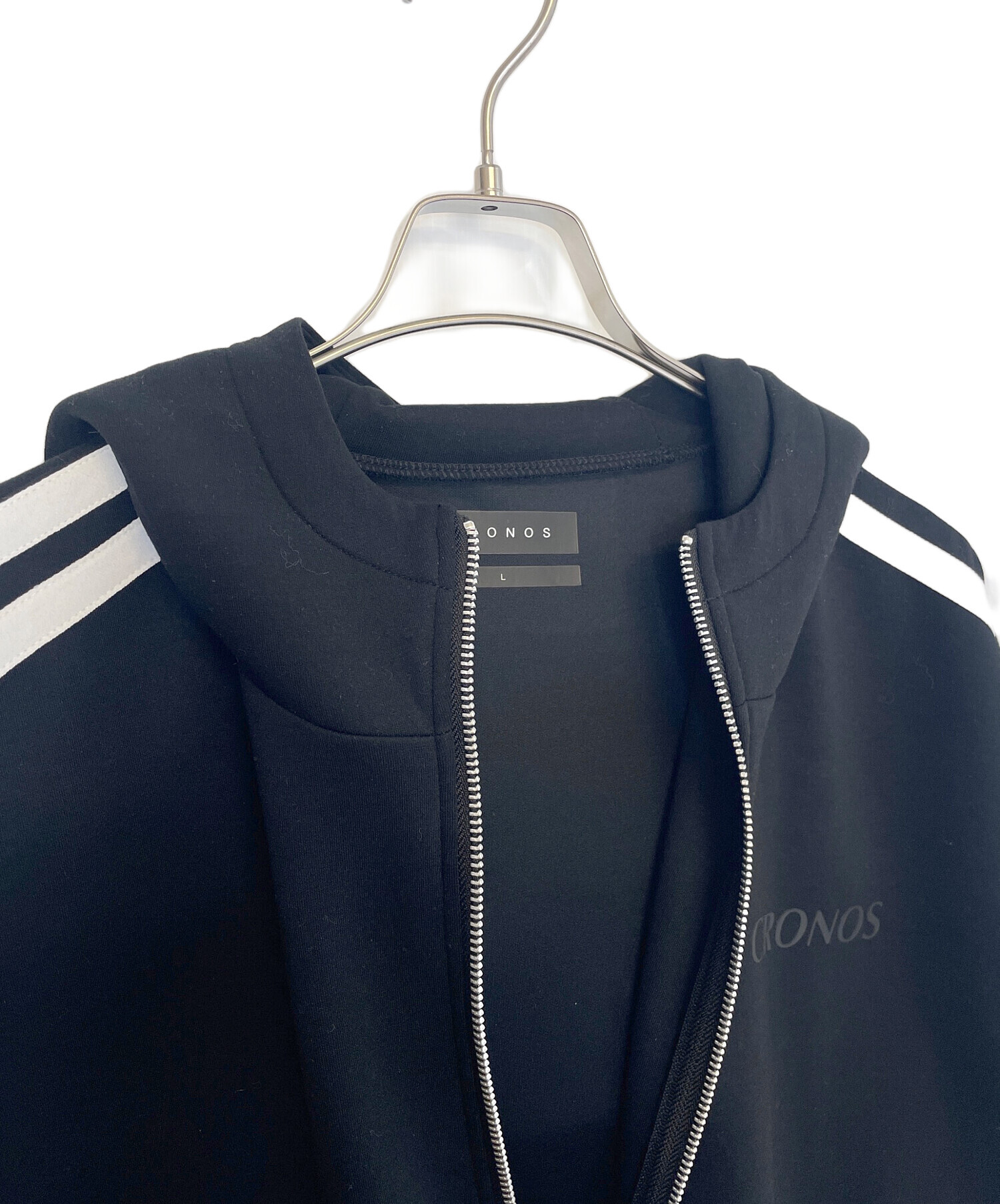 中古・古着通販】CRONOS (クロノス) ジップパーカー ブラック サイズ:L
