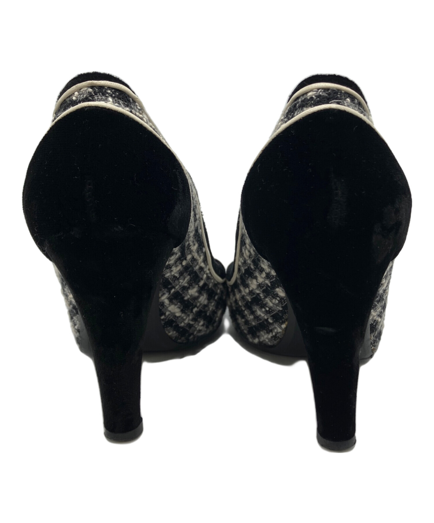 中古・古着通販】CHANEL (シャネル) ツイードハイヒールパンプス