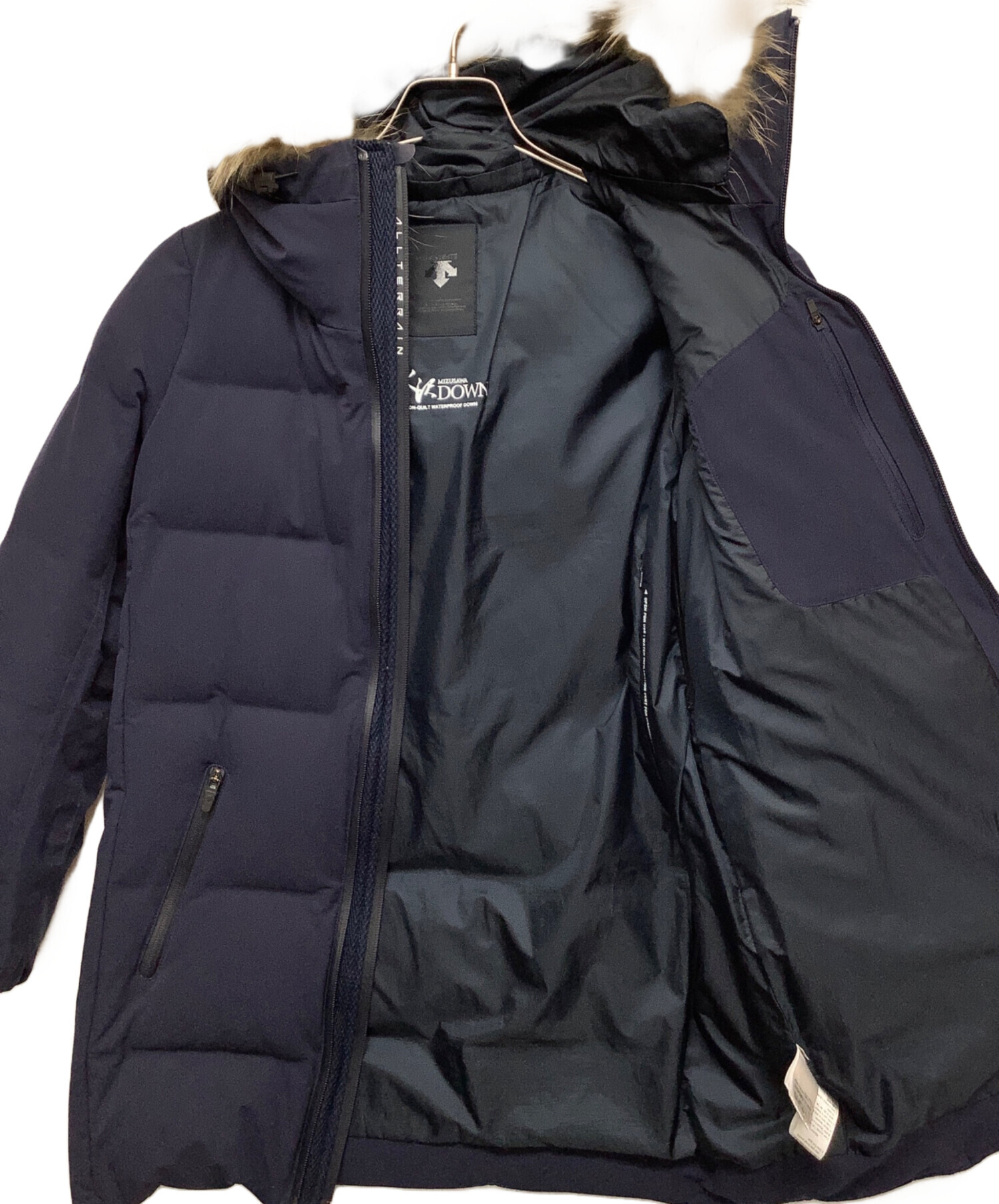 中古・古着通販】DESCENTE (デサント) ダウンジャケット ネイビー