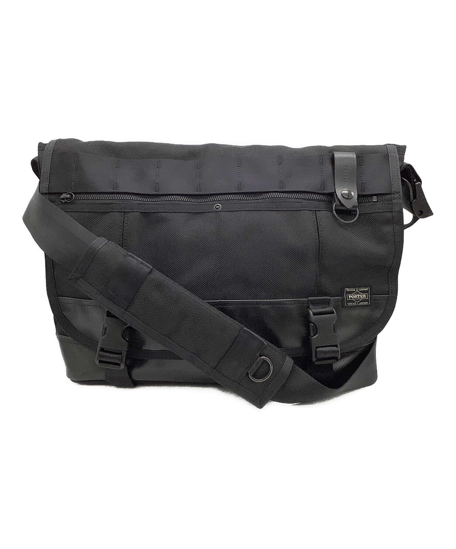 中古・古着通販】PORTER (ポーター) メッセンジャーバッグ ブラック