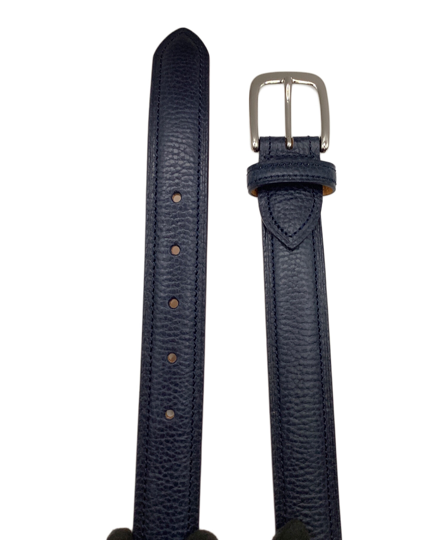 中古・古着通販】SOMES (ソメス) レザーベルト SOMES ネイビー