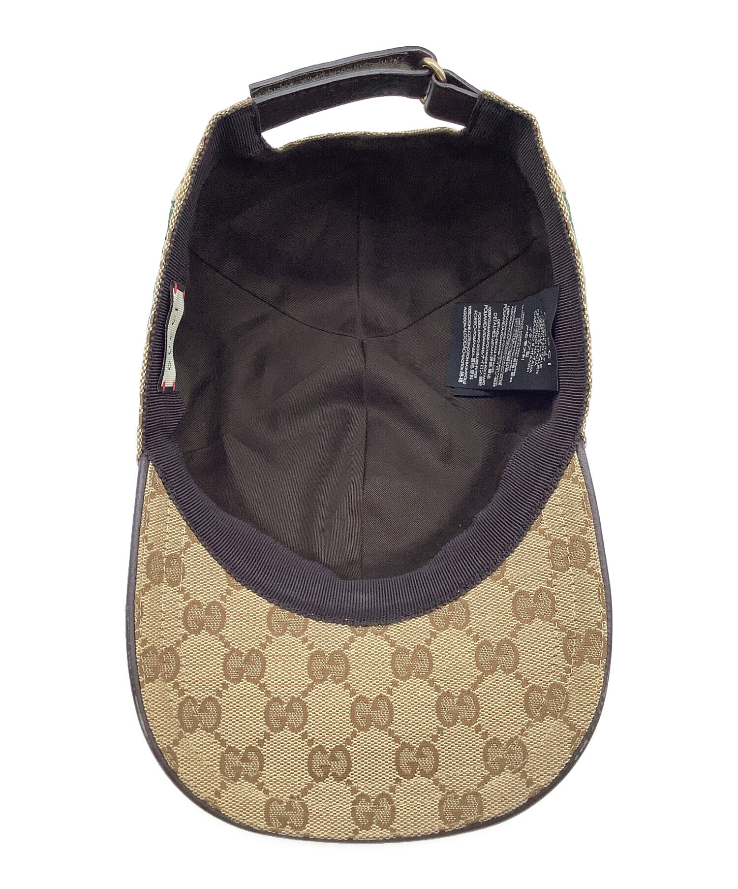 中古・古着通販】GUCCI (グッチ) ベースボールキャップ ブラウン